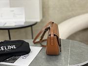 Celine Calfskin Besace Cuir Triomphe In Brown - 5