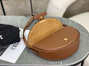 Celine Calfskin Besace Cuir Triomphe In Brown - 3
