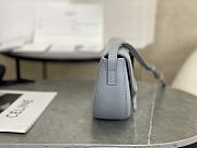 Celine Calfskin Besace Cuir Triomphe In Blue - 5