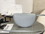 Celine Calfskin Besace Cuir Triomphe In Blue - 3