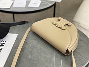 Celine Calfskin Besace Cuir Triomphe In Beige - 4