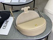 Celine Calfskin Besace Cuir Triomphe In Beige - 2