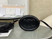 Celine Crossbody Oval Purse Cuir Triomphe In Black - 1