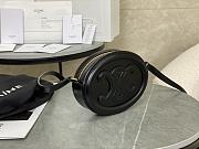Celine Crossbody Oval Purse Cuir Triomphe In Black - 5