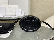 Celine Crossbody Oval Purse Cuir Triomphe In Black - 3