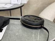 Celine Crossbody Oval Purse Cuir Triomphe In Black - 2