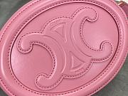 Celine Crossbody Oval Purse Cuir Triomphe In Pink - 4