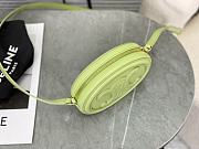 Celine Crossbody Oval Purse Cuir Triomphe In Green - 5