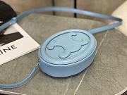 Celine Crossbody Oval Purse Cuir Triomphe In Blue - 3