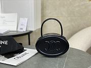 Celine Mini Crossbody Oval Purse Cuir Triomphe In Black - 5