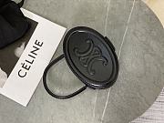 Celine Mini Crossbody Oval Purse Cuir Triomphe In Black - 3