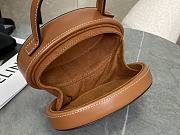Celine Mini Crossbody Oval Purse Cuir Triomphe In Brown - 6