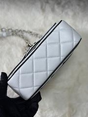 Chanel Crossbody Bag Classic In White/Black - 6