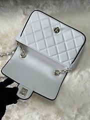 Chanel Crossbody Bag Classic In White/Black - 4