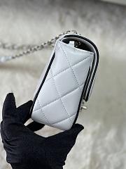 Chanel Crossbody Bag Classic In White/Black - 3