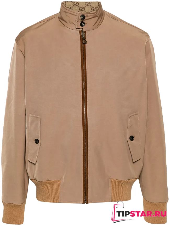 Gucci GG Supreme-canvas reversible jacket - 1