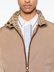 Gucci GG Supreme-canvas reversible jacket - 3