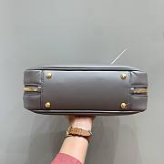 Miumiu Arcadie Leather Handle Bag In Gray Size 27x9x12 cm - 4