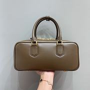 Miumiu Arcadie Leather Handle Bag In Green Size 27x9x12 cm - 6