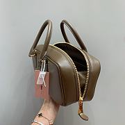 Miumiu Arcadie Leather Handle Bag In Green Size 27x9x12 cm - 5