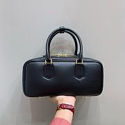 Miumiu Arcadie Leather Handle Bag In Black Size 27x9x12 cm - 6