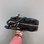 Miumiu Arcadie Leather Handle Bag In Black Size 27x9x12 cm - 5
