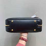 Miumiu Arcadie Leather Handle Bag In Black Size 27x9x12 cm - 2