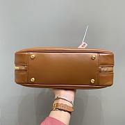 Miumiu Arcadie Leather Handle Bag In Brown Size 27x9x12 cm - 6