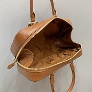 Miumiu Arcadie Leather Handle Bag In Brown Size 27x9x12 cm - 3
