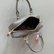 Miumiu Arcadie Leather Handle Bag In Gray Size 22x10.5x7.5 cm - 3