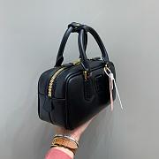 Miumiu Arcadie Leather Handle Bag In Black Size 22x10.5x7.5 cm - 6