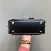 Miumiu Arcadie Leather Handle Bag In Black Size 22x10.5x7.5 cm - 5