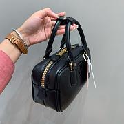 Miumiu Arcadie Leather Handle Bag In Black Size 22x10.5x7.5 cm - 2
