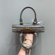Miumiu Arcadie Leather Handle Bag In Gray Size 19x10x5 cm - 4