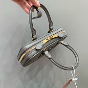 Miumiu Arcadie Leather Handle Bag In Gray Size 19x10x5 cm - 2