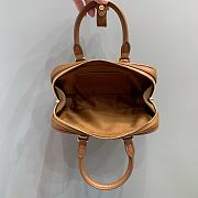 Miumiu Arcadie Leather Handle Bag In Brown Size 19x10x5 cm - 2