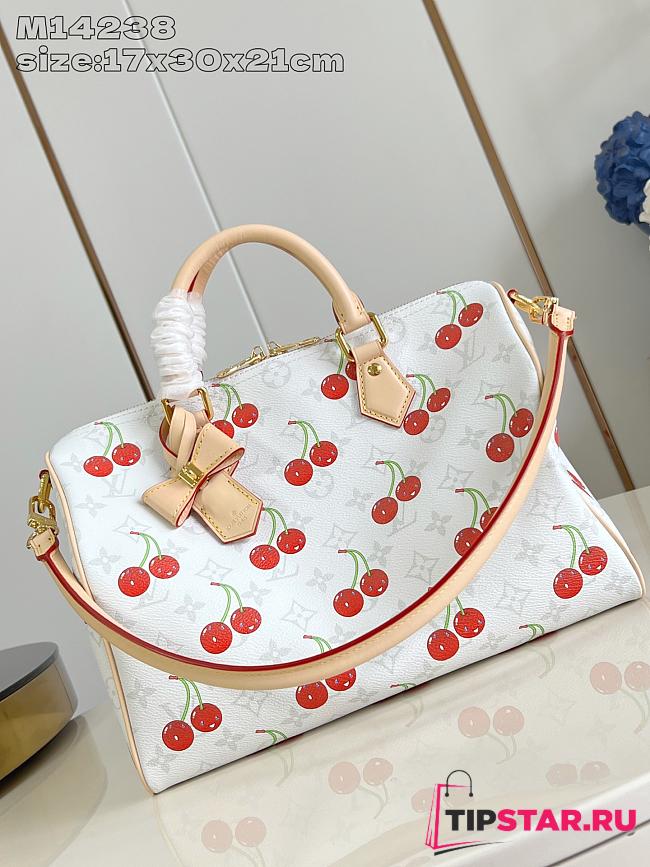 Louis Vuitton Speedy Soft 30 LV x TM Bag Monogram Canvas with cherry motif - 1