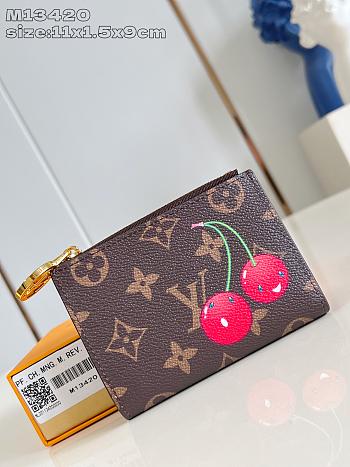 Lisa LV x TM Wallet Material Monogram Canvas