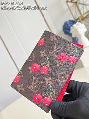 LV x TM Passport Wallet Monogram Canvas with cherry motif - 2