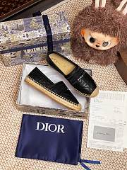 Dior Granville Espadrille Oblique Embroidered Cotton 10 - 3