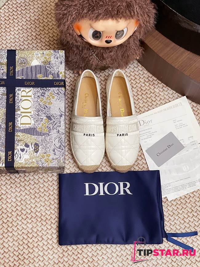 Dior Granville Espadrille Oblique Embroidered Cotton 09 - 1