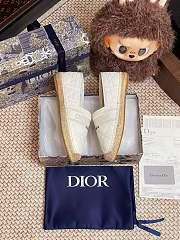 Dior Granville Espadrille Oblique Embroidered Cotton 09 - 5