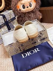 Dior Granville Espadrille Oblique Embroidered Cotton 09 - 4