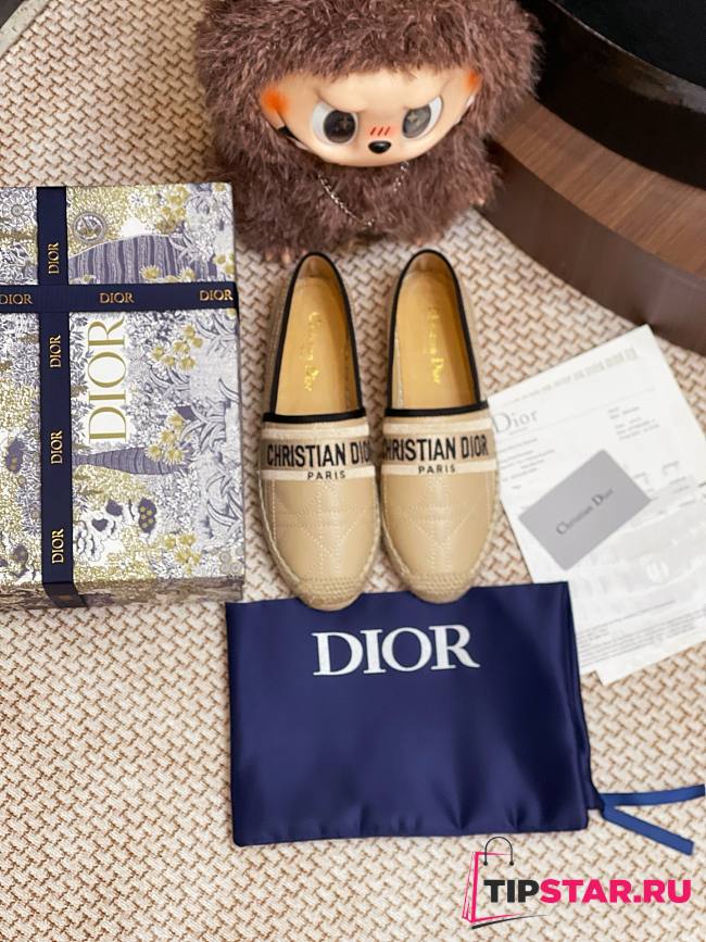 Dior Granville Espadrille Oblique Embroidered Cotton 08 - 1