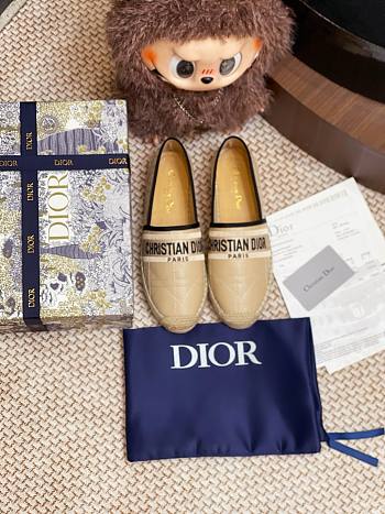 Dior Granville Espadrille Oblique Embroidered Cotton 08