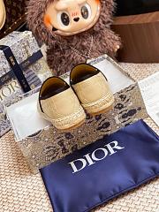Dior Granville Espadrille Oblique Embroidered Cotton 08 - 6