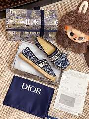 Dior Granville Espadrille Oblique Embroidered Cotton 07 - 6
