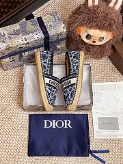Dior Granville Espadrille Oblique Embroidered Cotton 07 - 5
