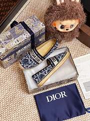 Dior Granville Espadrille Oblique Embroidered Cotton 07 - 4