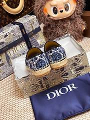 Dior Granville Espadrille Oblique Embroidered Cotton 07 - 2